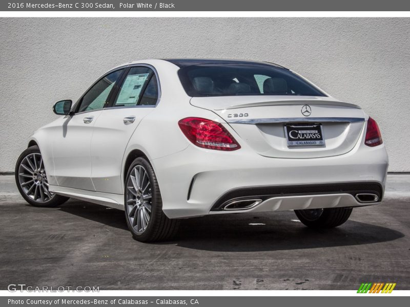 Polar White / Black 2016 Mercedes-Benz C 300 Sedan