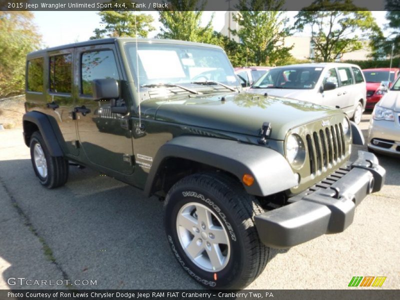 Tank / Black 2015 Jeep Wrangler Unlimited Sport 4x4