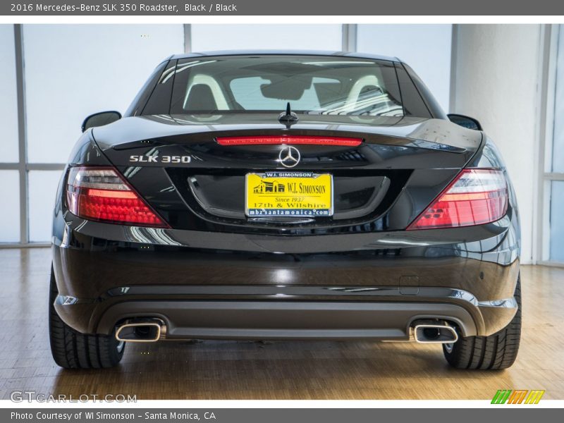 Black / Black 2016 Mercedes-Benz SLK 350 Roadster