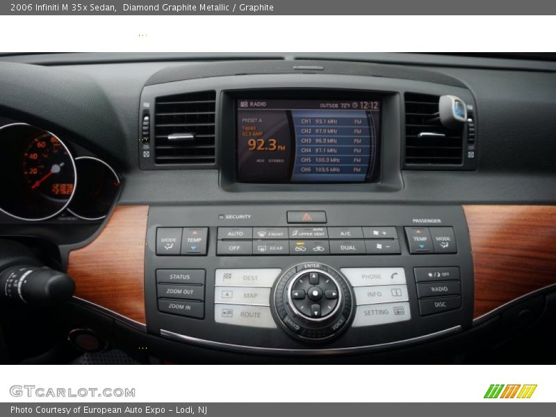 Controls of 2006 M 35x Sedan