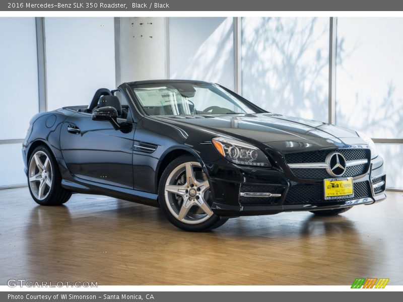 Black / Black 2016 Mercedes-Benz SLK 350 Roadster
