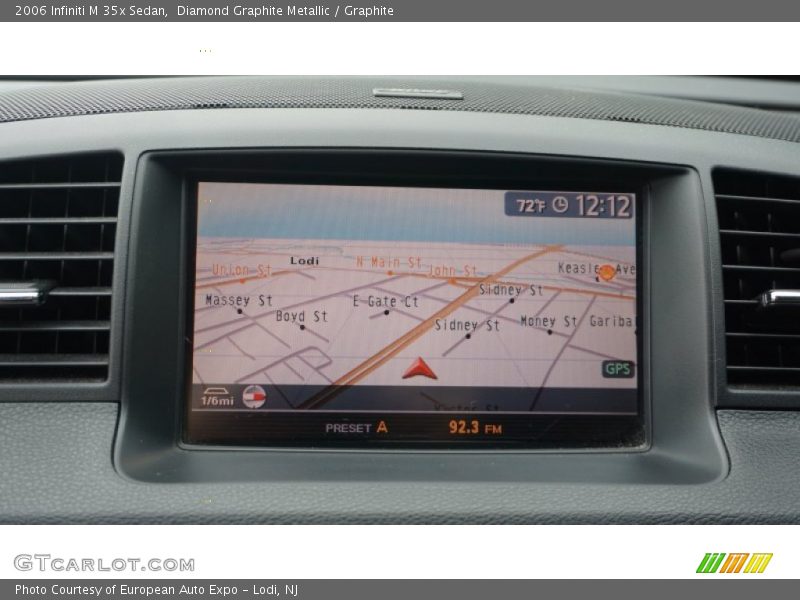 Navigation of 2006 M 35x Sedan