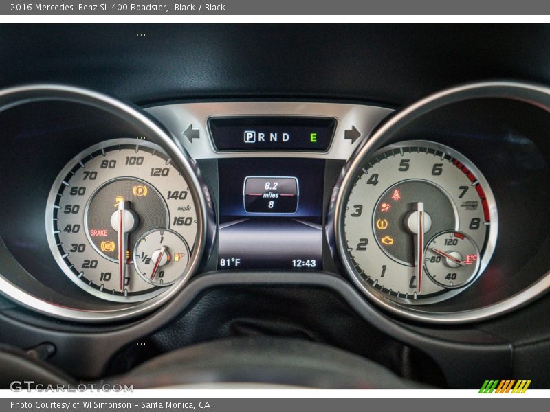  2016 SL 400 Roadster 400 Roadster Gauges