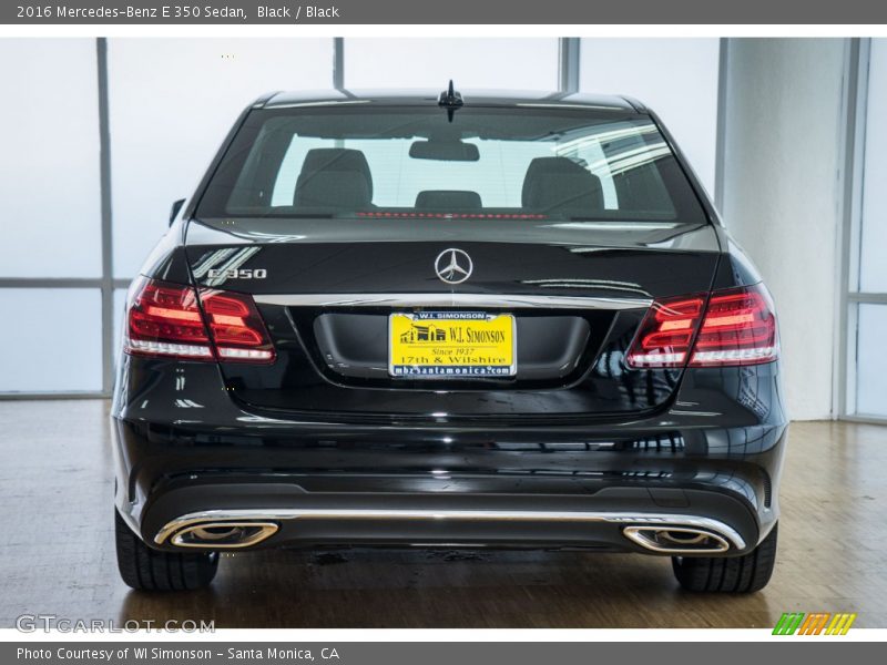 Black / Black 2016 Mercedes-Benz E 350 Sedan