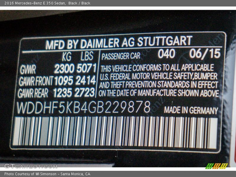 Black / Black 2016 Mercedes-Benz E 350 Sedan