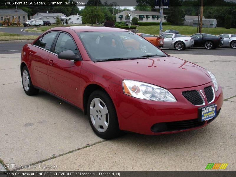 Crimson Red / Ebony 2006 Pontiac G6 Sedan