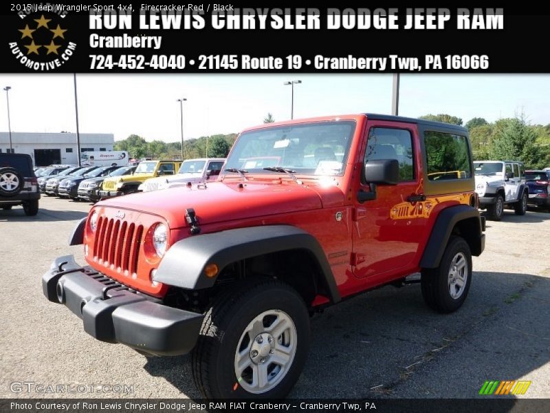 Firecracker Red / Black 2015 Jeep Wrangler Sport 4x4