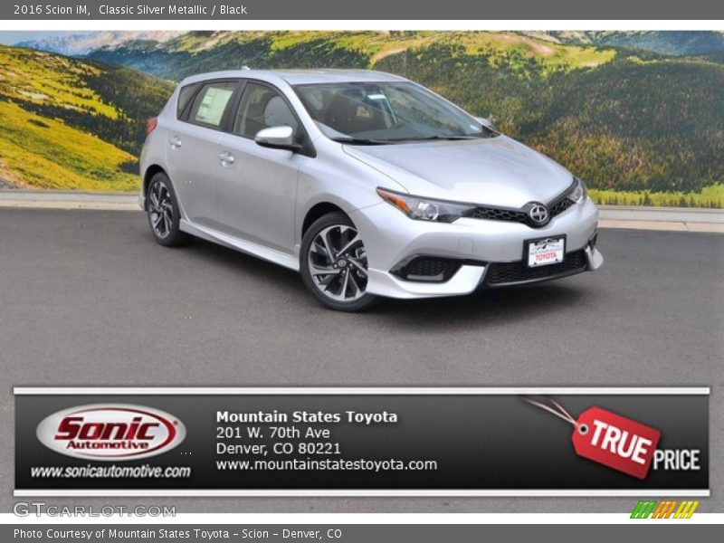 Classic Silver Metallic / Black 2016 Scion iM