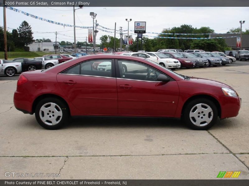Crimson Red / Ebony 2006 Pontiac G6 Sedan