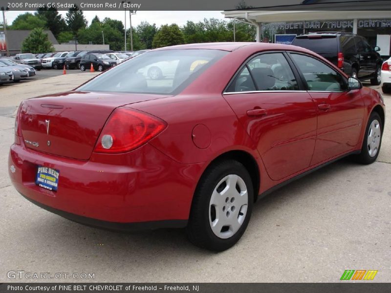Crimson Red / Ebony 2006 Pontiac G6 Sedan