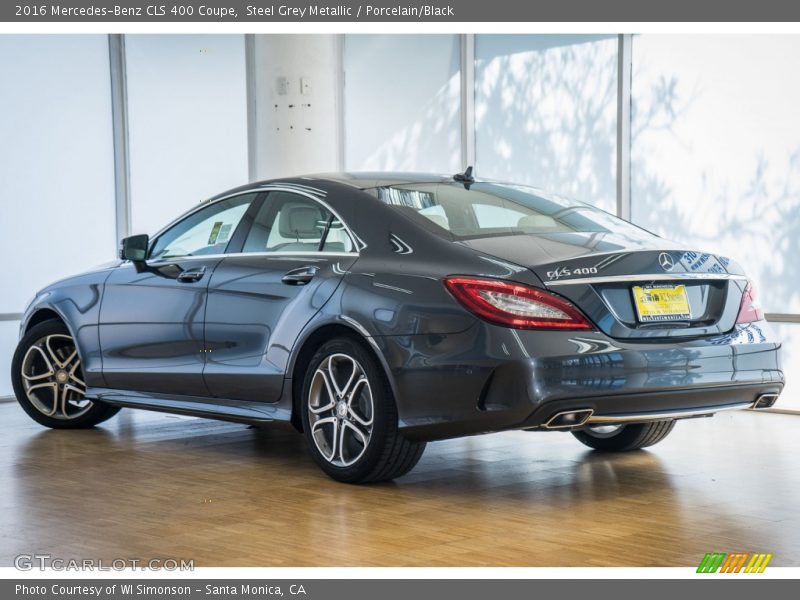 Steel Grey Metallic / Porcelain/Black 2016 Mercedes-Benz CLS 400 Coupe