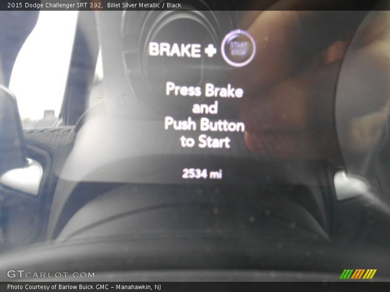 Billet Silver Metallic / Black 2015 Dodge Challenger SRT 392