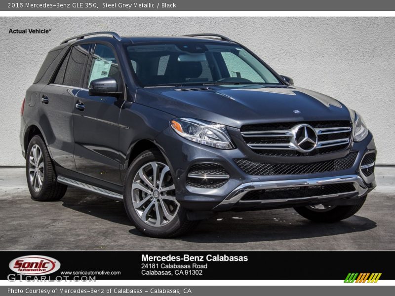 Steel Grey Metallic / Black 2016 Mercedes-Benz GLE 350
