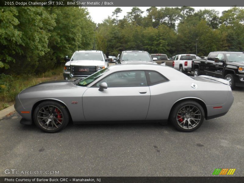 Billet Silver Metallic / Black 2015 Dodge Challenger SRT 392