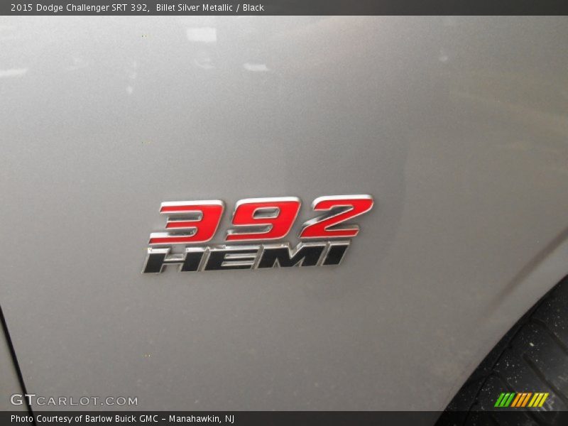 Billet Silver Metallic / Black 2015 Dodge Challenger SRT 392