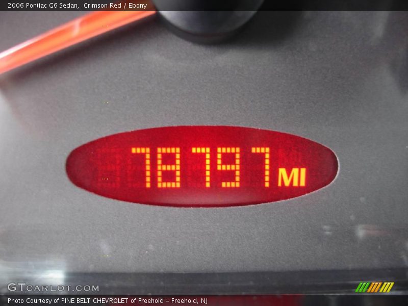 Crimson Red / Ebony 2006 Pontiac G6 Sedan