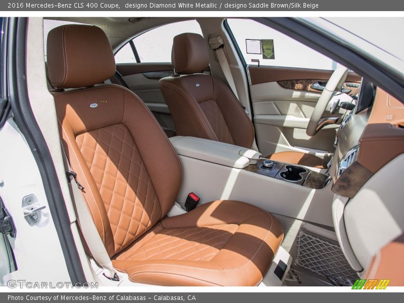  2016 CLS 400 Coupe designo Saddle Brown/Silk Beige Interior