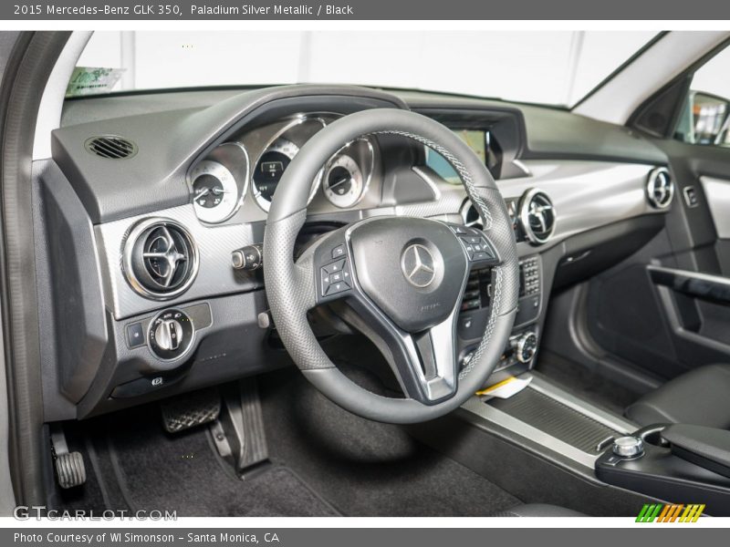 Paladium Silver Metallic / Black 2015 Mercedes-Benz GLK 350