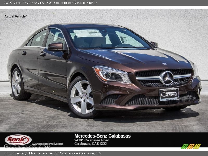 Cocoa Brown Metallic / Beige 2015 Mercedes-Benz CLA 250