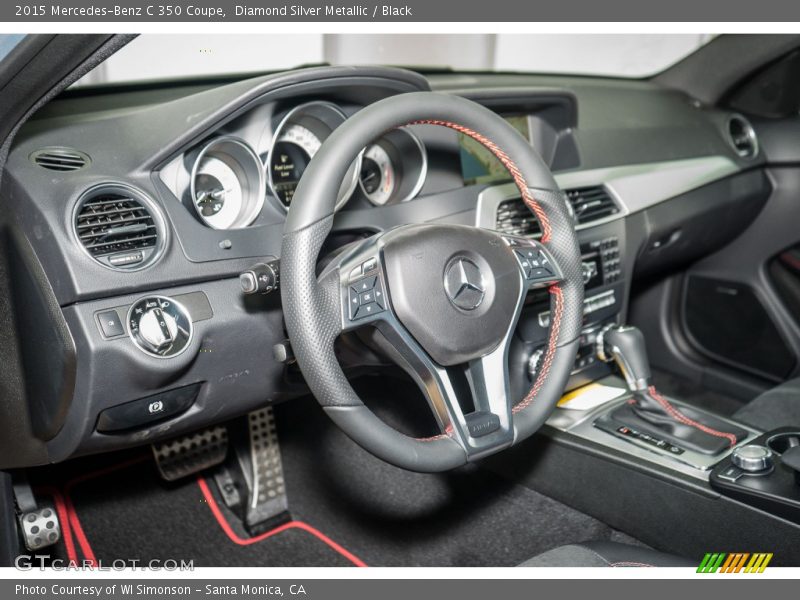 Black Interior - 2015 C 350 Coupe 