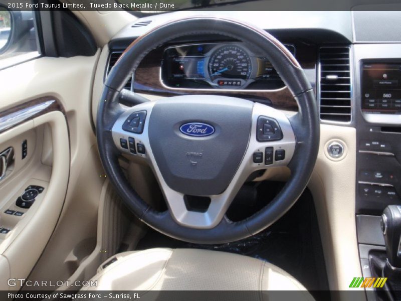 Tuxedo Black Metallic / Dune 2015 Ford Taurus Limited