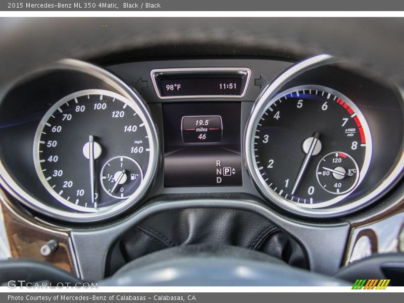 Black / Black 2015 Mercedes-Benz ML 350 4Matic