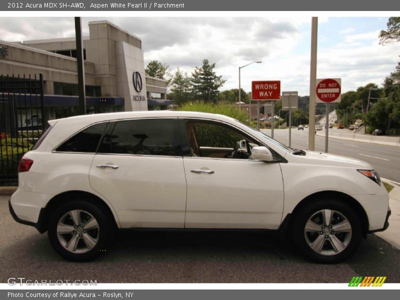 Aspen White Pearl II / Parchment 2012 Acura MDX SH-AWD