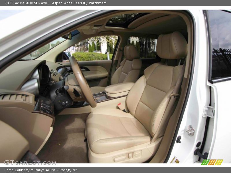 Aspen White Pearl II / Parchment 2012 Acura MDX SH-AWD