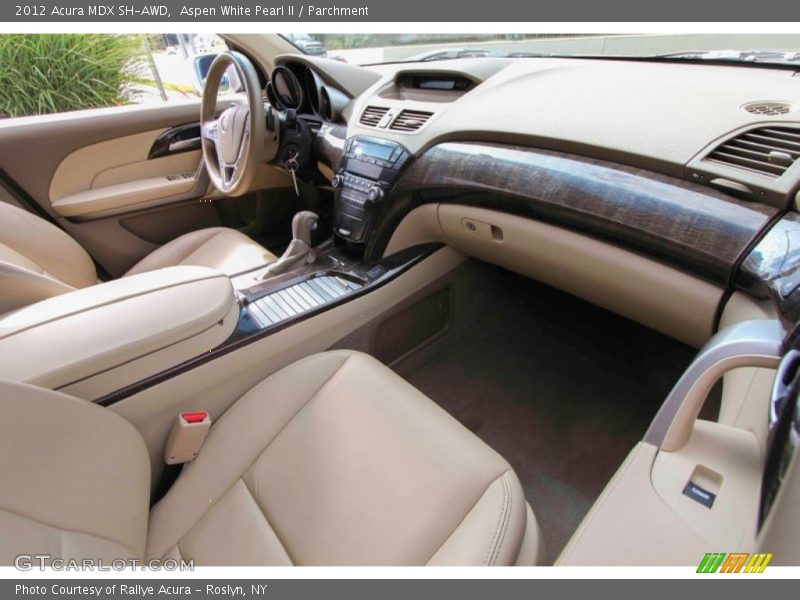 Aspen White Pearl II / Parchment 2012 Acura MDX SH-AWD