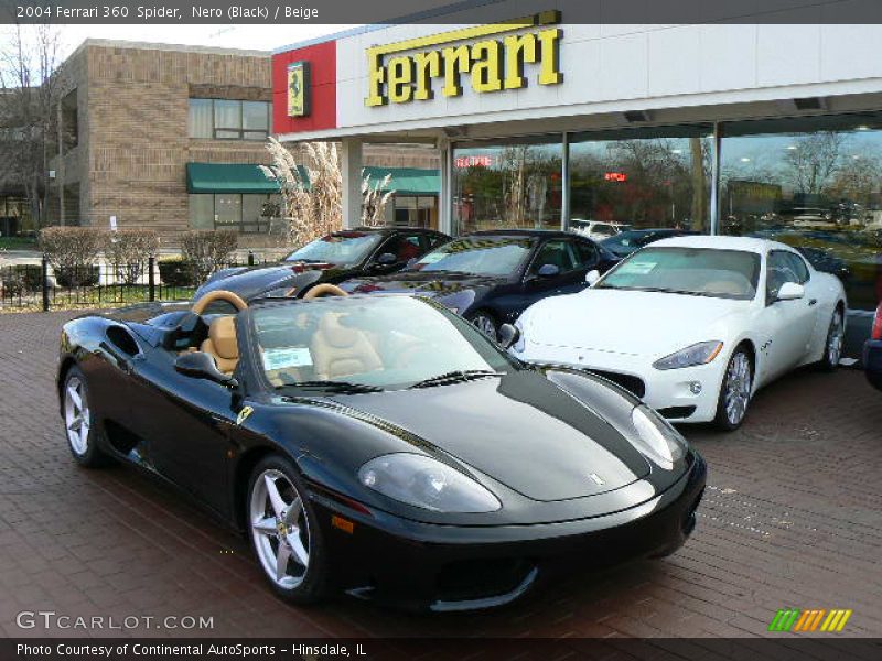 Nero (Black) / Beige 2004 Ferrari 360  Spider