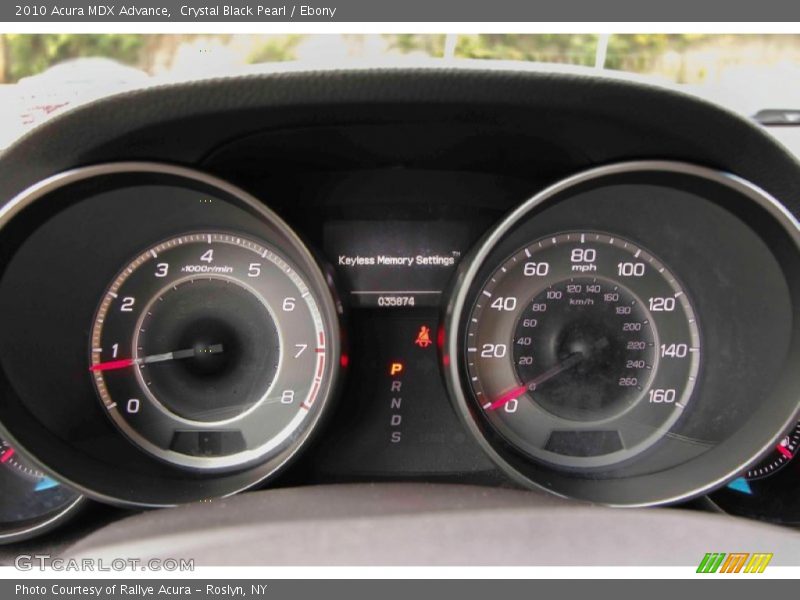 Crystal Black Pearl / Ebony 2010 Acura MDX Advance