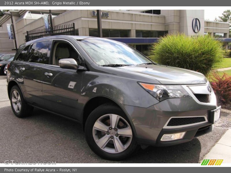 Grigio Metallic / Ebony 2012 Acura MDX SH-AWD