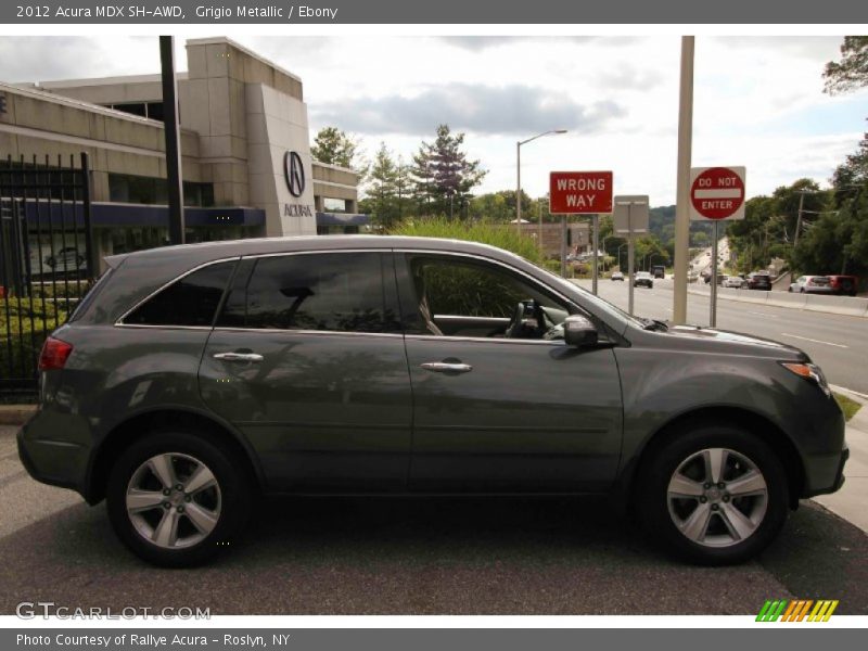 Grigio Metallic / Ebony 2012 Acura MDX SH-AWD