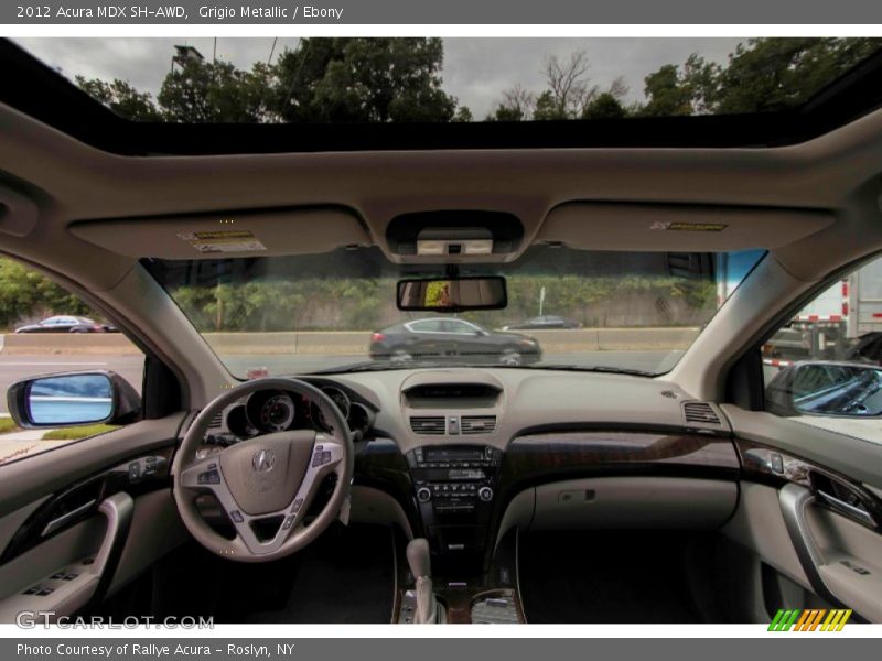 Grigio Metallic / Ebony 2012 Acura MDX SH-AWD