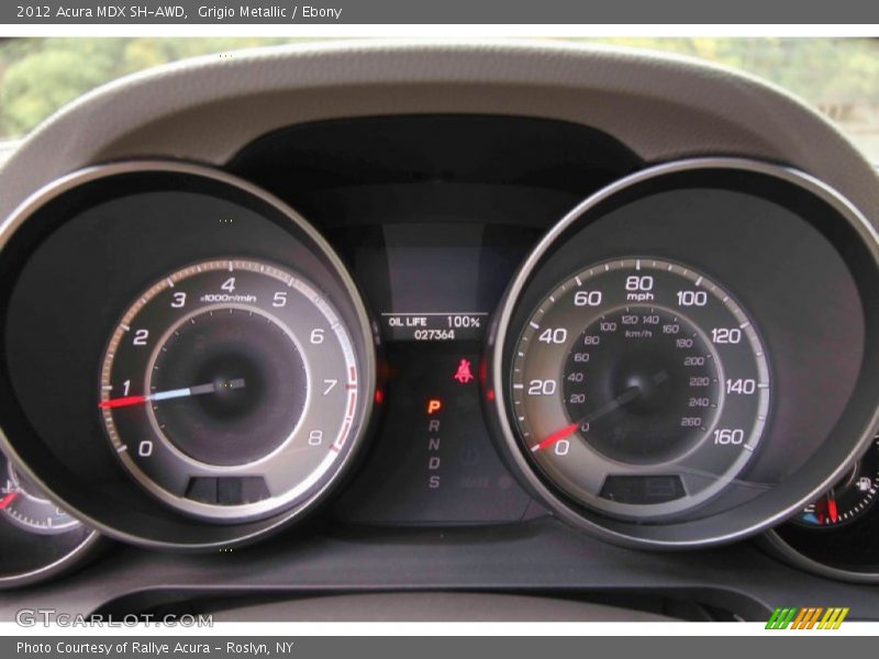 Grigio Metallic / Ebony 2012 Acura MDX SH-AWD