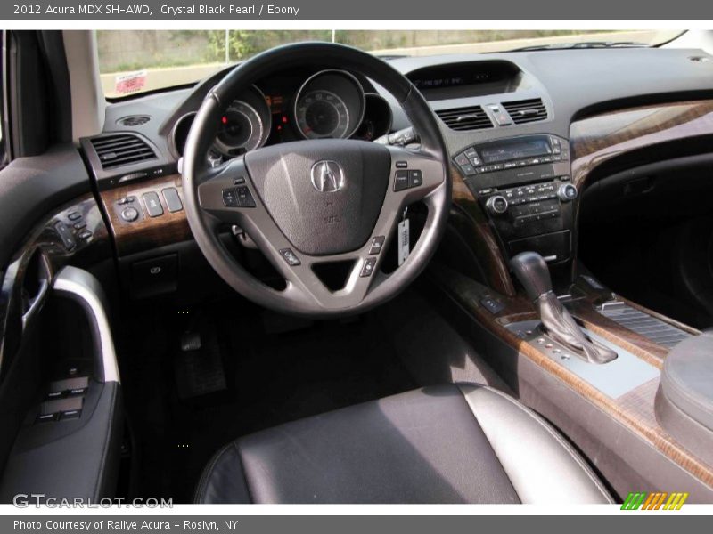 Crystal Black Pearl / Ebony 2012 Acura MDX SH-AWD