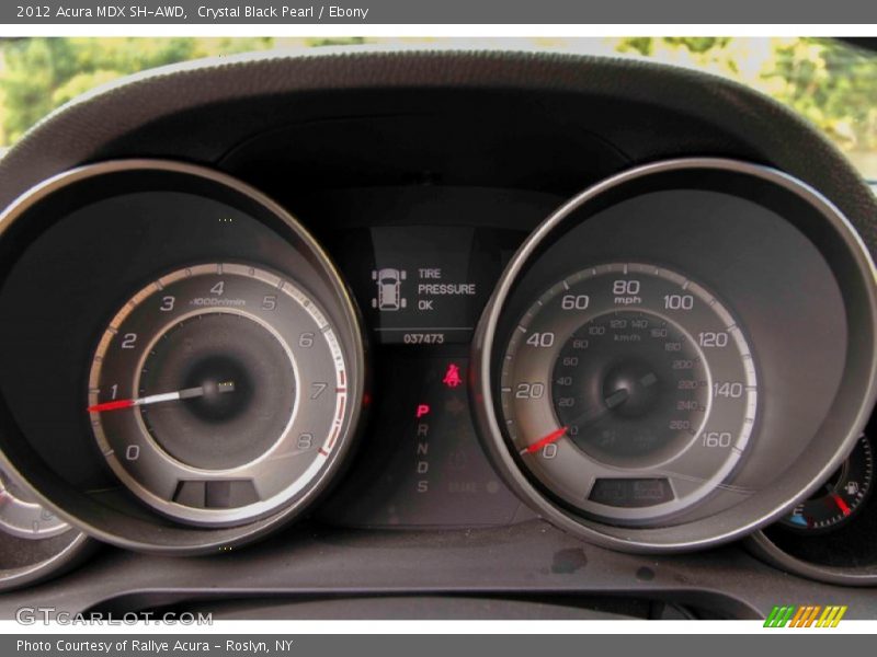 Crystal Black Pearl / Ebony 2012 Acura MDX SH-AWD