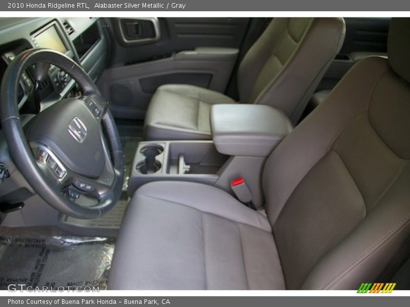 Alabaster Silver Metallic / Gray 2010 Honda Ridgeline RTL