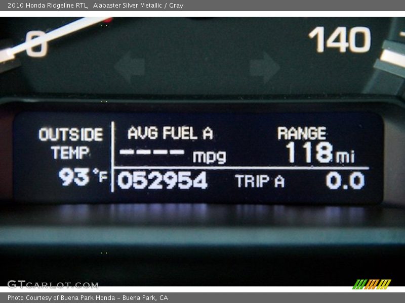 Alabaster Silver Metallic / Gray 2010 Honda Ridgeline RTL