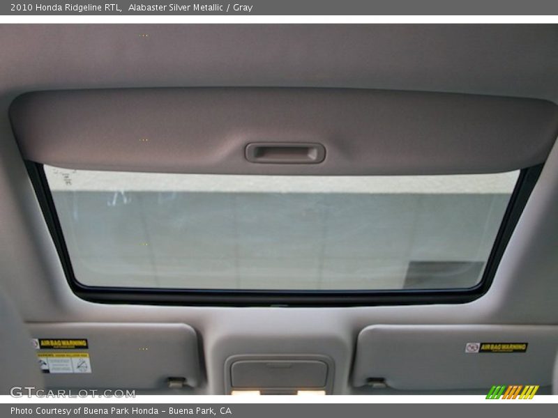 Alabaster Silver Metallic / Gray 2010 Honda Ridgeline RTL