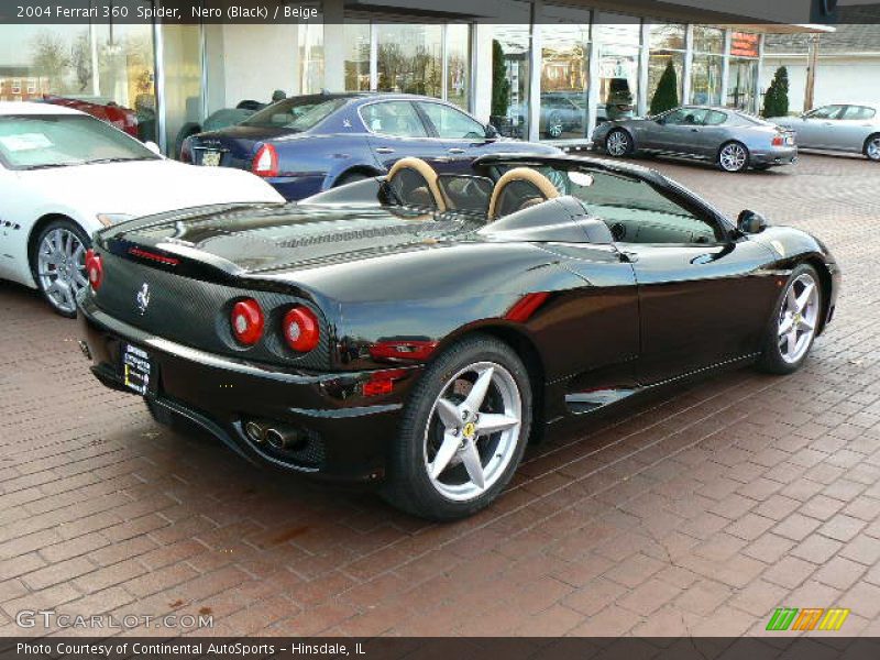 Nero (Black) / Beige 2004 Ferrari 360  Spider