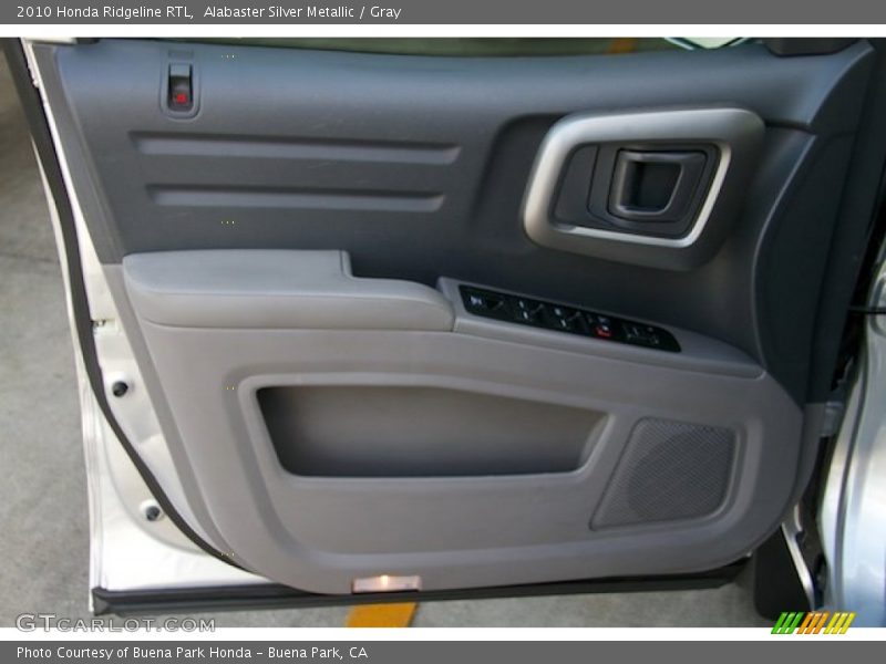 Alabaster Silver Metallic / Gray 2010 Honda Ridgeline RTL