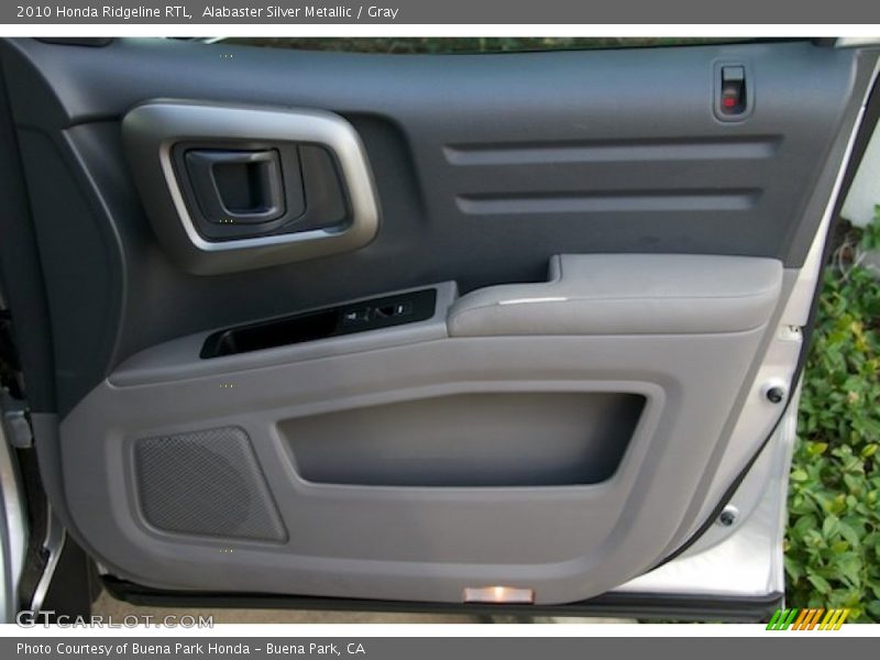 Alabaster Silver Metallic / Gray 2010 Honda Ridgeline RTL