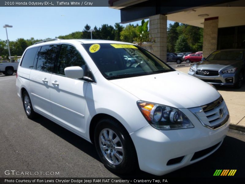 Taffeta White / Gray 2010 Honda Odyssey EX-L