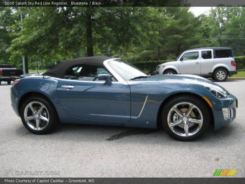 Bluestone / Black 2008 Saturn Sky Red Line Roadster