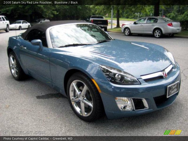 Bluestone / Black 2008 Saturn Sky Red Line Roadster
