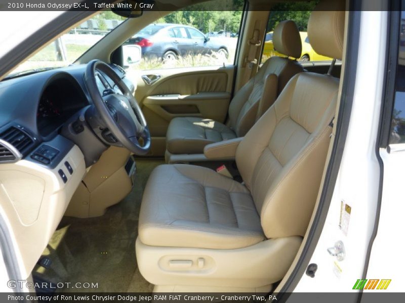 Taffeta White / Gray 2010 Honda Odyssey EX-L