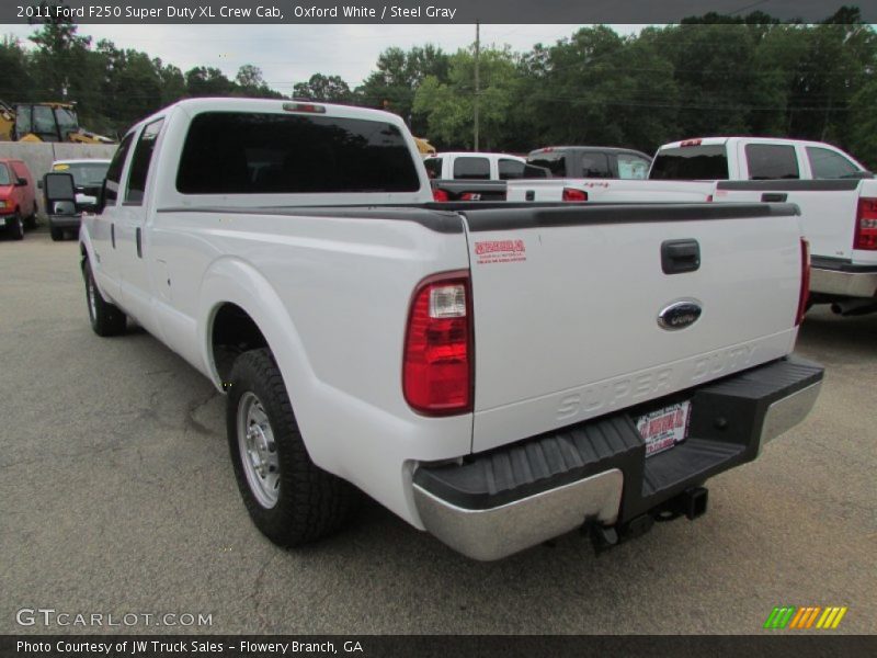 Oxford White / Steel Gray 2011 Ford F250 Super Duty XL Crew Cab