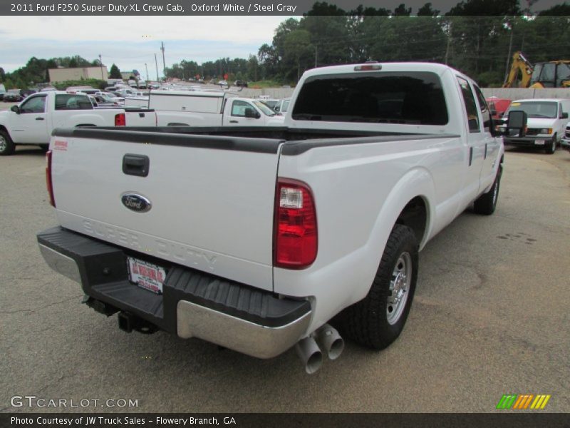Oxford White / Steel Gray 2011 Ford F250 Super Duty XL Crew Cab