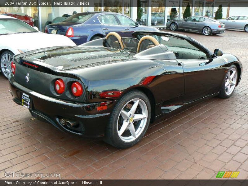 Nero (Black) / Beige 2004 Ferrari 360  Spider